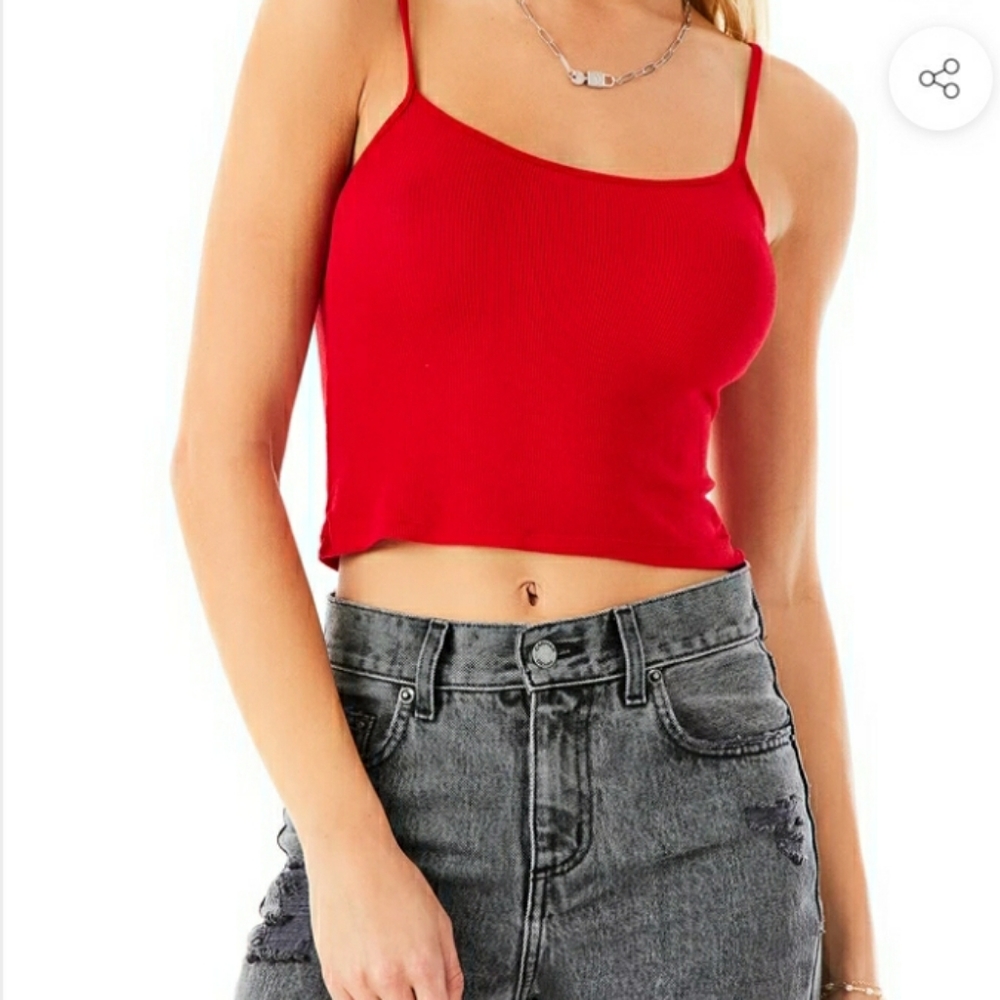 New red Emma and Sam tank top